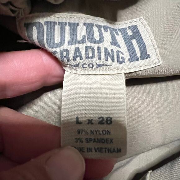 Duluth Trading Pants Mens Large DuluthFlex Dry On The Fly Cargo Light Brown - Picture 6 of 11